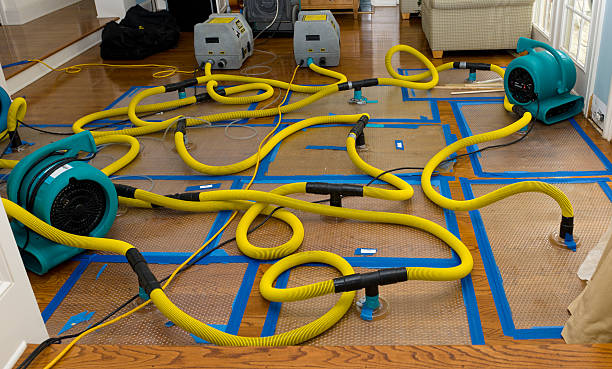 Professional Crawl Space Water Removal technician working in Oakley, MI